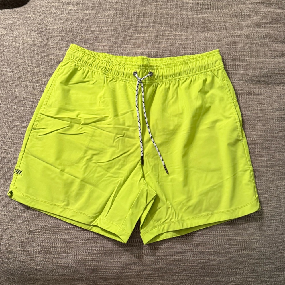 RHONE Neon Yellow Men’s Swim Shorts